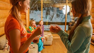 Brunettes and Blondes Snow Bunny Style - 4K porn video on FULL-PORN.COM
