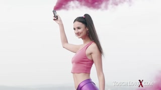 Watch Hot Brunette Eliza Ibarra Puffs Smoke Before Facial - top porn in 4K on FULL-PORN.COM