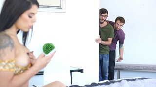 Watch Gina Valentina's Long Hair Bounces in Threesome Fuck - top porn in 4K on FULL-PORN.COM