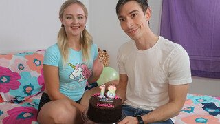 Naughty Stepsister Birthday - 4K porn video on FULL-PORN.COM