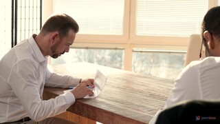 Watch Venera Maxima's Office Interracial Threesome with Cum on Tits - top porn in 4K on FULL-PORN.COM